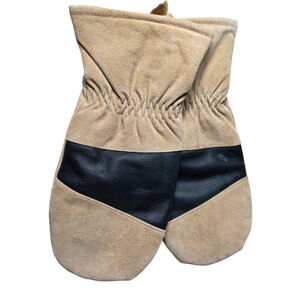 Goodfellow & Co Genuine Leather Mittens Beige L/XL Men’s Winter Gloves NWT